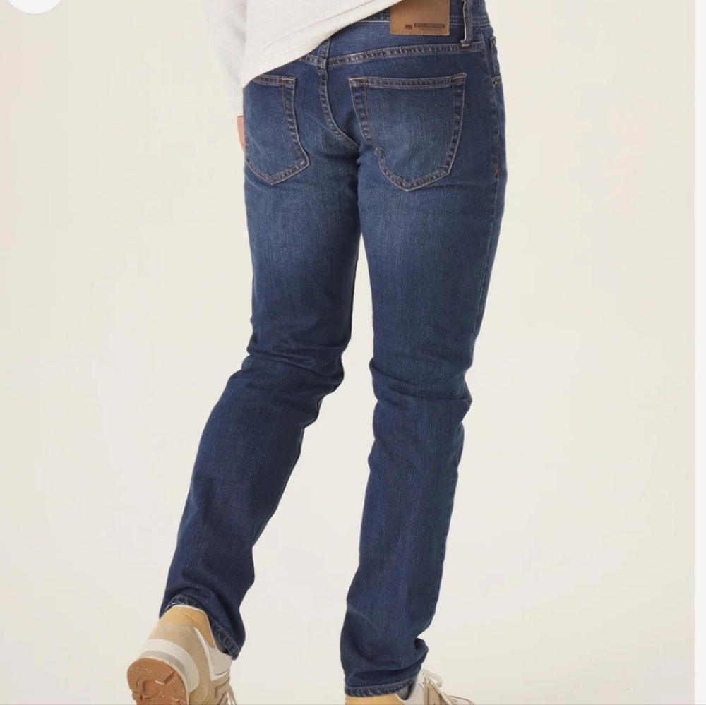 Men's Normal Slim Jeans In Medium Wash 32x32